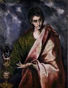 GRECO, El St John the Evangelist oil painting reproduction